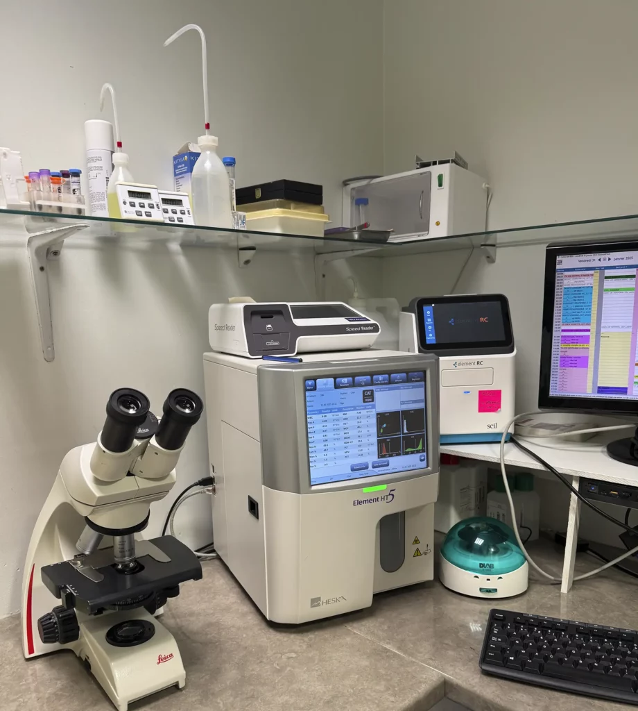 Laboratoire de la clinique vétérinaire Taupin Haferstroh